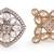 Squire shape white stone gold plated set of 2 combo brass adjustable finger ring for women