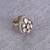 Oval shape white stone gold plated set of 2 combo brass adjustable finger ring for women