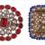 Admirable square and oval shape gold plated set of 2 combo adjustable finger ring for women & girls