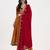 Yufta mustard vichitra kalidaar kurta set with pant and dupatta