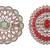 Gorgeous round and oval shape gold plated set of 2 combo adjustable finger ring for women