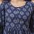 Yufta blue cotton maternity a-line kurta pant set