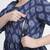Yufta blue cotton maternity a-line kurta pant set
