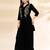Yufta black velvet zari work co-ord set