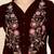 Yufta maroon velvet zari work co-ord set
