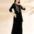 Yufta black velvet zari work co-ord set