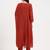 Yufta rust solid chanderi silk a-line kurta trouser dupatta set