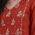 Yufta rust solid chanderi silk a-line kurta trouser dupatta set