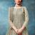 Green embroidered net anarkali suit