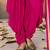 Pink embroidered mirror work silk patiala suits