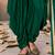 Dark green embroidered mirror work silk patiala suits
