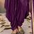 Purple embroidered mirror work silk patiala suits