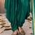 Teal green embroidered mirror work silk patiala suits