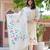 Beige embroidered Kurti Pant Set