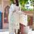 Beige embroidered Kurti Pant Set
