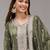 Mehendi embroideried faux glass tissue salwar suit