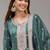 Teal color embroideried faux glass tissuesalwar suit salwar suit