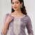 Plum color embroideried faux glass tissue salwar suit