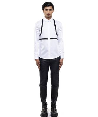 White plain cotton shirt 2
