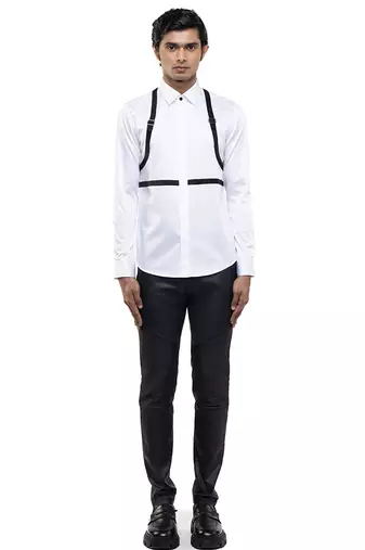 White plain cotton shirt