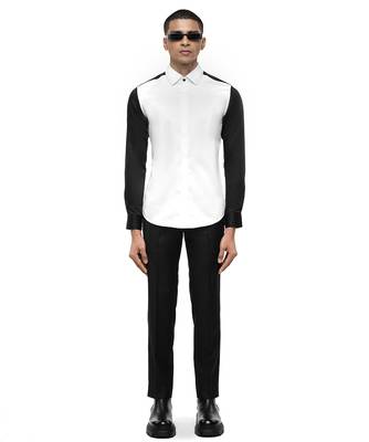White plain cotton shirt 2