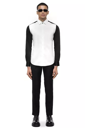 White plain cotton shirt