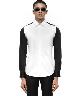White plain cotton shirt 1