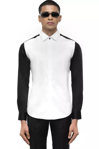 White plain cotton shirt