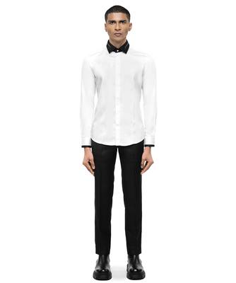 White plain cotton shirt 2