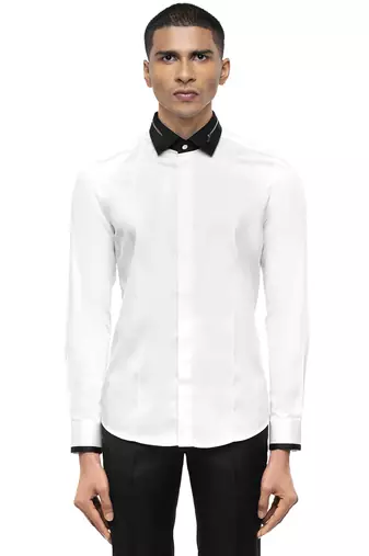 White plain cotton shirt
