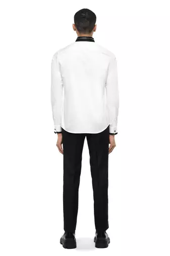 White plain cotton shirt