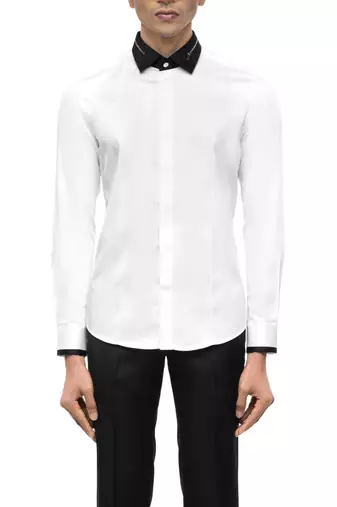 White plain cotton shirt
