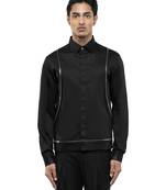 Black plain cotton shirt