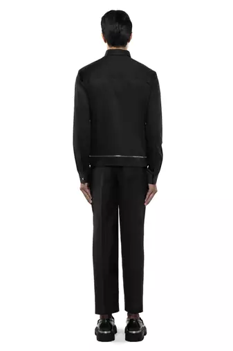 Black plain cotton shirt