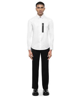 White plain cotton shirt 2