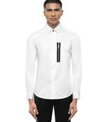 White plain cotton shirt