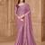 Onion satin georgette pattern saree with tussar silk blouse