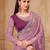 Onion satin georgette pattern saree with tussar silk blouse