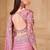 Onion satin georgette pattern saree with tussar silk blouse