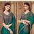 Fiona satin silk saree with tussar silk blouse