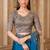 Fiona satin silk saree with tussar silk blouse