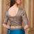 Fiona satin silk saree with tussar silk blouse