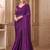 Mulberry pattern georgette saree with tussar silk blouse