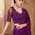 Mulberry pattern georgette saree with tussar silk blouse