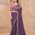 Soft sparkle georgette saree with satin silk blouse