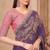 Soft sparkle georgette saree with satin silk blouse