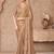 Gold shimmer satin georgette saree with jacket blouse
