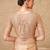 Gold shimmer satin georgette saree with jacket blouse