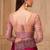 Rich wine satin georgette saree with brocade blouse