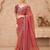 Gold sparkle georgette silk saree with satin silk blouse